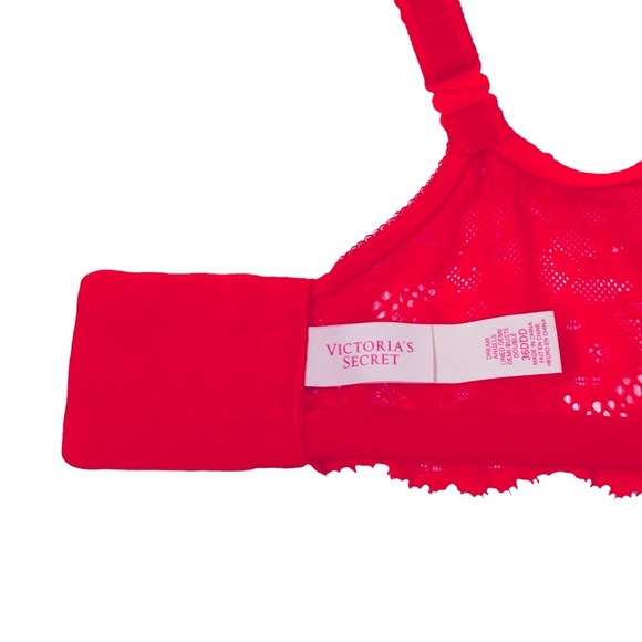 VICTORIA’S SECRET Dream Angel’s Lined Demi bra Pink Rhinestones 36DDD/36F - Picture 7 of 9